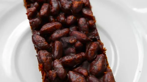 Puffed rice in chocolate Stock Footage 54337682