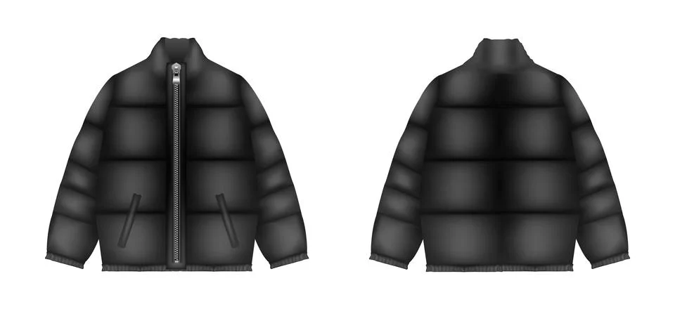 Puffer Jacket Stock Illustration
