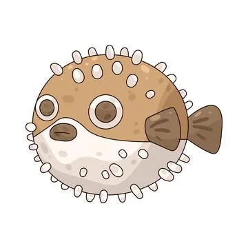 Pufferfish illustration Stock Illustration
