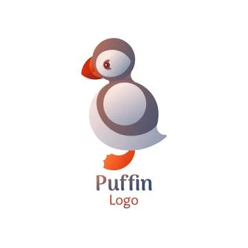 Puffin logo Stock Illustration