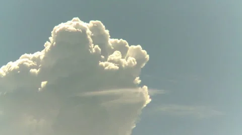 Puffing clouds Stock Footage 4345884