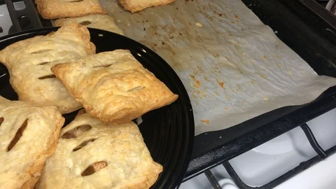 Puffs with apple 스톡 동영상 122241874