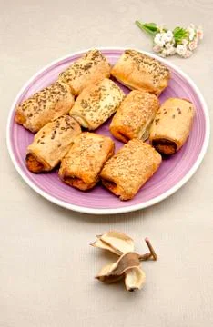 Puffs pastries Stock Photos