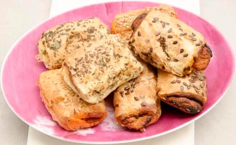 Puffs pastries Stock Photos