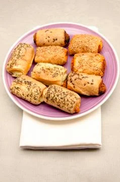 Puffs pastries Stock Photos