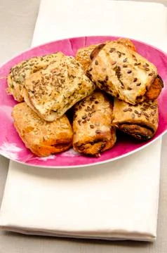 Puffs pastries Stock Photos