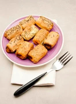 Puffs pastries Stock Photos