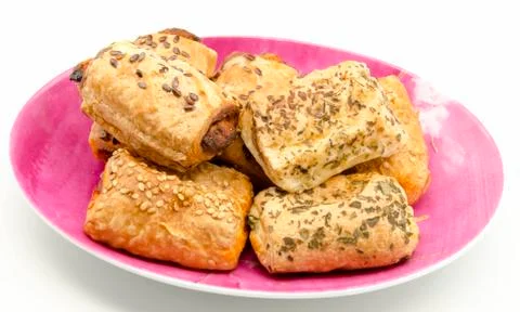 Puffs pastries Stock Photos