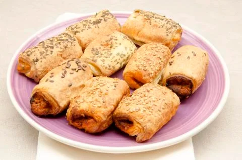 Puffs pastries Stock Photos
