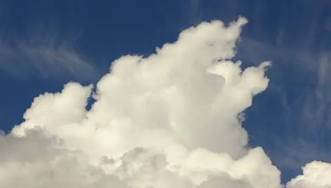 The puffy and thunderstorm clouds time lapse Stock Footage 11404717