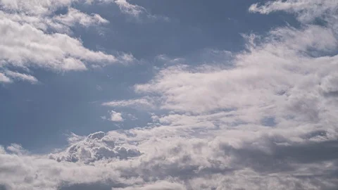 Puffy Cloud Daytime Time Lapse Stock Footage 111203563