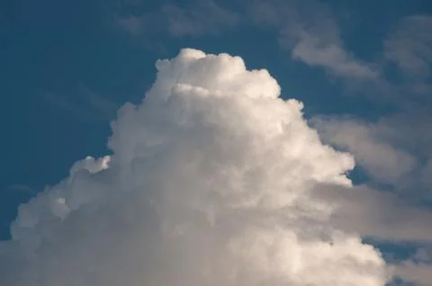 Puffy cloud sky Stock Photos
