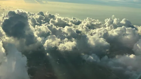 Puffy Clouds From Above Stock-Footage 202052502