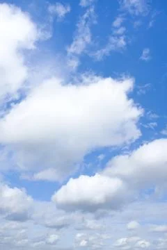 Puffy clouds background Foto stock