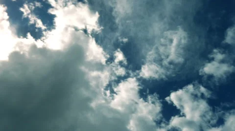 Puffy Clouds - cinematic colors Видео 49225156