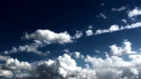 Puffy Clouds Stock Footage 8510373