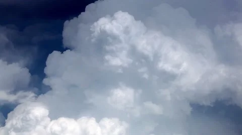 Puffy clouds Stock Footage 52923640