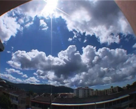 Puffy Clouds Timelapse Stock Footage 156664