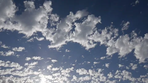 Puffy Clouds Timelaspe Stock Footage 198226045
