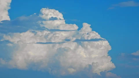 Puffy Cumulus Rain Cloud in The Sky Background Stock Footage 252099550