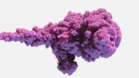 Puffy Purple Smoke Video stock 120111048