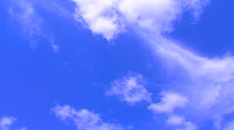 Puffy Rolling TIme Lapse Clouds Video stock 842907