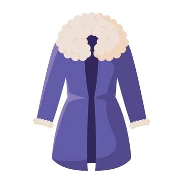 Puffy sleeve winter jacket.Vector Stock Illustration