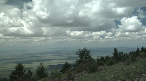 Puffy White Clouds Stock Footage 54754275