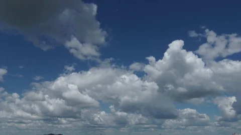 Puffy White Clouds Time Lapse Stock Footage 78462410