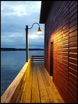 Puget sound dock Stock Photos