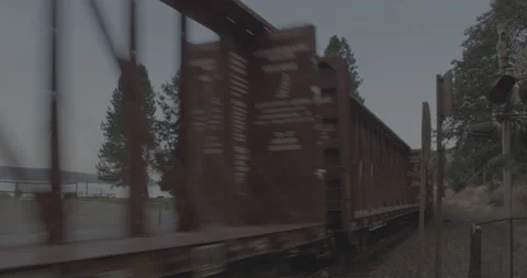 Puget Sound Freight Train End Stock Footage 223435069