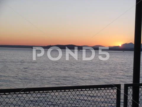 Puget Sound Sunset Stock Photos