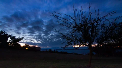 Puget Sound Time Lapse Stock Footage 36595406