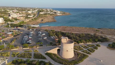 Puglia, drone Torre Suda Stock Footage 280756822