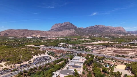 Puig Campana, the second-highest mountain in Spain's Alicante province Stock-Footage 346174500