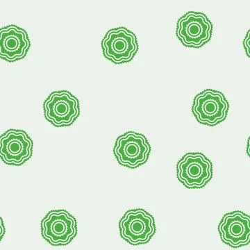Puja thali glyph seamless pattern Stock Illustration