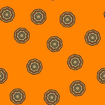 Puja thali vector seamless pattern Ilustração Stock