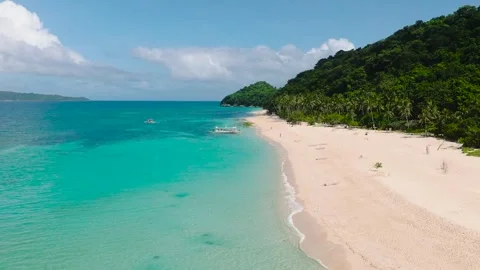 Puka Shell Beach in Boracay Island. Philippines. 動画素材 291163477