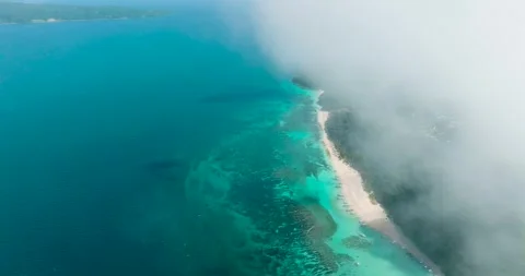 Puka Shell Beach in Boracay, Philippines. Stock Footage 265607186