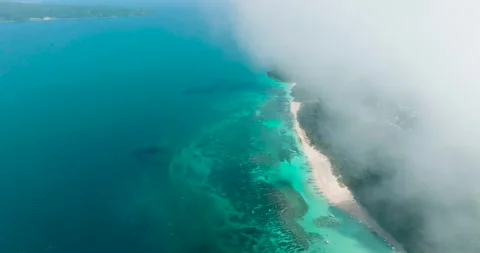 Puka Shell Beach in Boracay, Philippines. Stock Footage 266920944