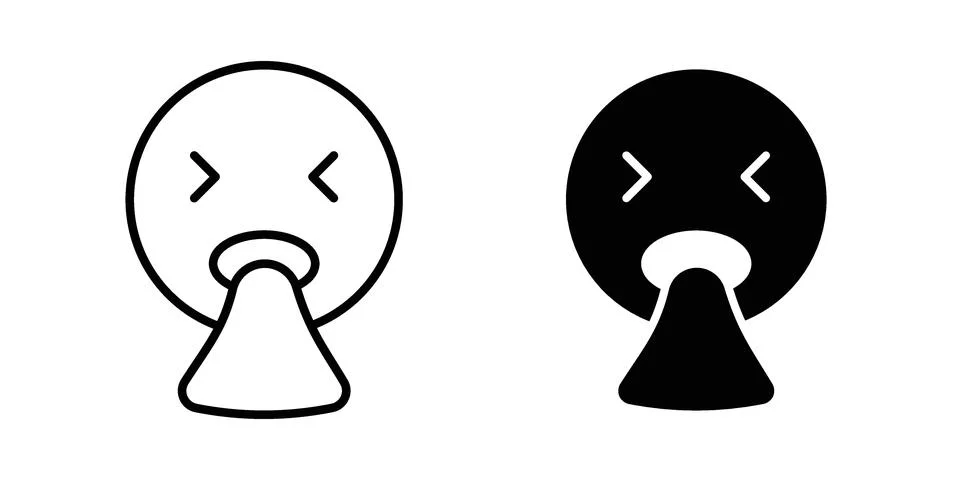 Puking emoji icon vector design. EPS10 Stock Illustration