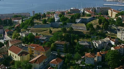 Pula aerial Stockbeeldmateriaal 12634484