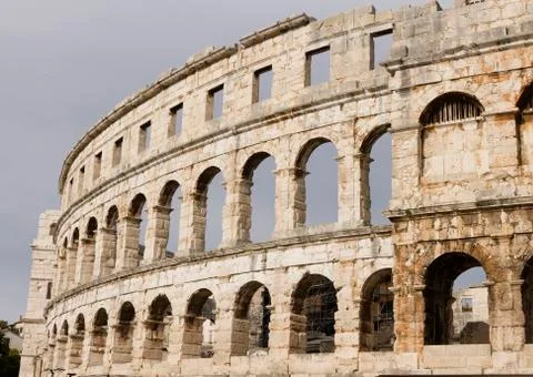 Pula colosseum Stock Photos