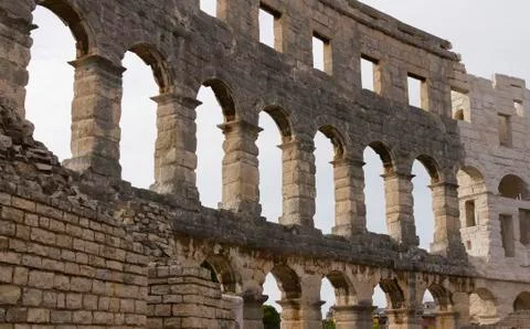 Pula colosseum Stock Photos