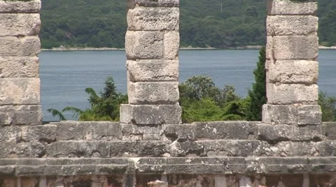 Pula Roman Arena Video stock 1060304