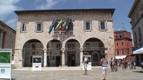 Pula Small Square Stock Footage 1060354