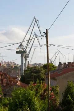 Pula town skyline Stock Photos