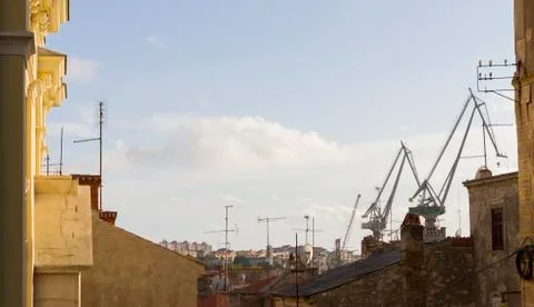 Pula town skyline Stock Photos