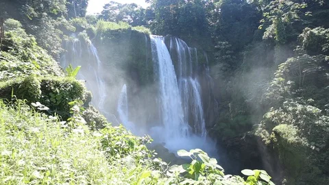 The Pulhapanzak waterfall Stock Footage 129151441