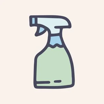 Pulivizer vector doodle simple color icon design Stock Illustration